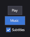 A button, a toggle button and a check box