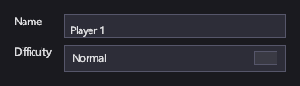 A grid of labels and inputs